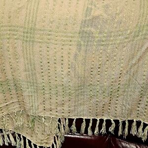 Glentex vintage peach and green scarf